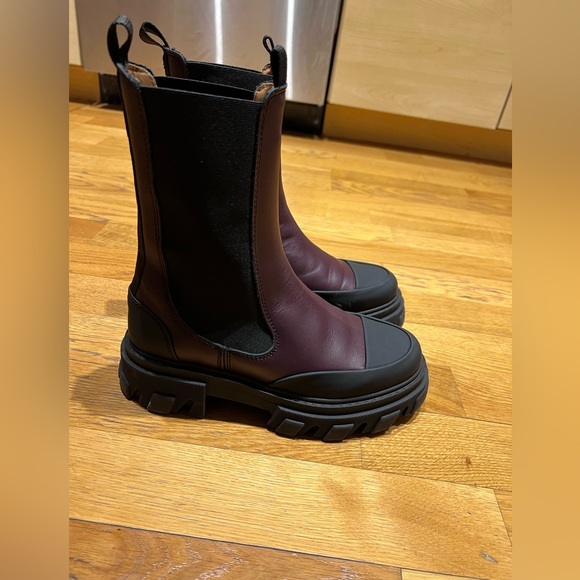 Ganni Oxblood boots - Picture 5 of 5